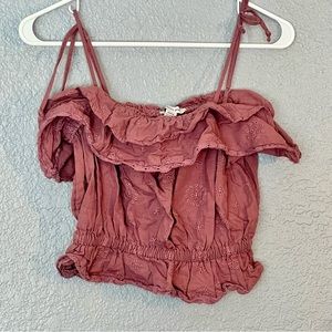 Purple American Eagle Adjustable Spaghetti Strap Tank Top Size Small